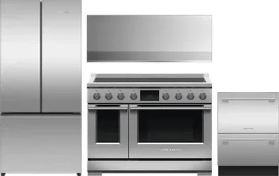 4 Piece Package Includes Refrigerator, Range, Hood And Dishwasher